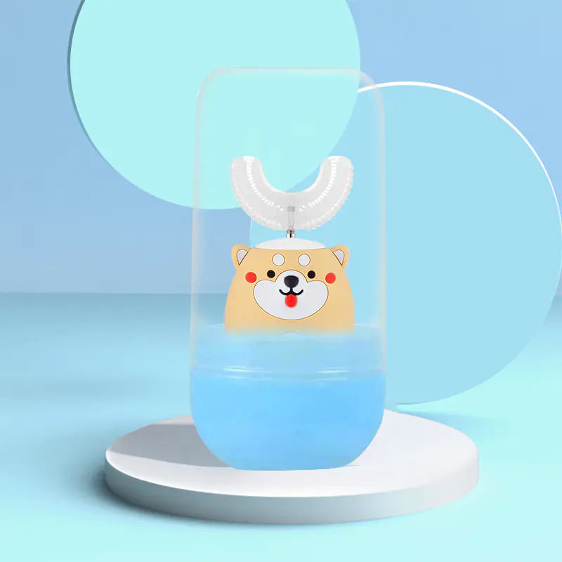 Children's U-Shaped Electric Toothbrush with Silicone Head