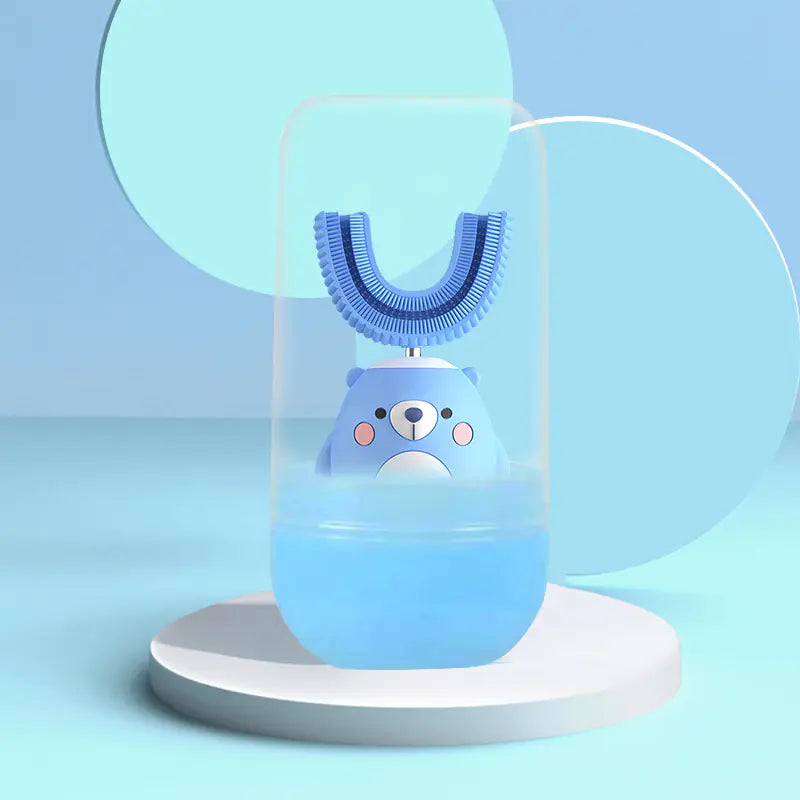 Children's U-Shaped Electric Toothbrush with Silicone Head
