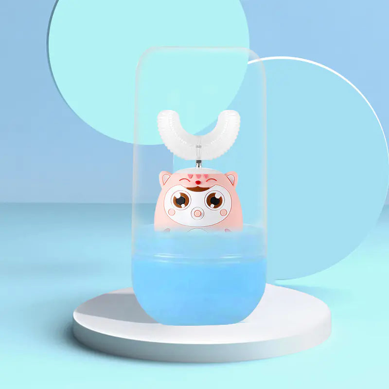 Children's U-Shaped Electric Toothbrush with Silicone Head